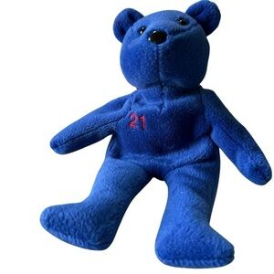 Roger Clemens Bamm Beanos MLB bear #21  Plush‎ 1998 Handcrafted